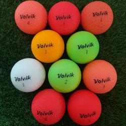 BOLA GOLF VOLVIK WARNA DOFF MURAH ISI 10 PCS - GRADE C