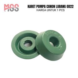 Karet pompa canon lubang hijau od 22 - Klep pompa canon tabung kecil