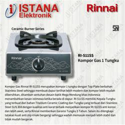 RINNAI KOMPOR GAS 1 TUNGKU STAINLESS STEEL RI-511SS