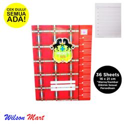 BUKU TULIS GARIS ENAM 6 MENULIS INDAH TIARA SHAKTI 36 SHEET 16 X 21 CM