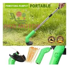 ALAT PEMOTONG RUMPUT TAMAN PORTABLE PRAKTIS PAKAI BATERAI