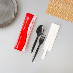 set sendok plastik / sendok plastik tissue tusuk gigi set premium
