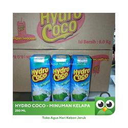 HYDRO COCO 250 ML, minuman air kelapa kemasan 1 dus isi 24 pack
