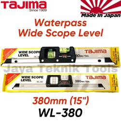 Waterpass Wide Scope Level WL-380 Tajima Spirit Level Aluminium 15 in