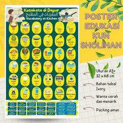 POSTER KOSAKATA DI DAPUR 3 BAHASA (KUN SHOLIHAN)