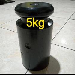 batu timbangan 5kg / anak timbangan M2 5kg / bidul 5kg besi cor