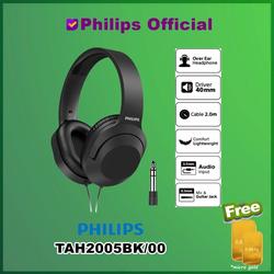 Promo Philips TAH2005 Black Over-Ear Wired Headphone / TAH 2005 ...