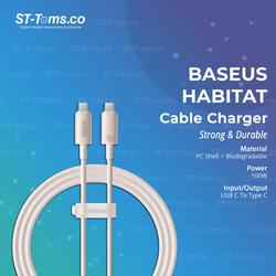 Baseus Habitat Fast Charging Kable Charger Type-C to Type-C 100W - Wheat Pink, 2m