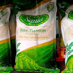 Beras Premium Sania 5kg+pengiriman via sameday atau instant 3 jam