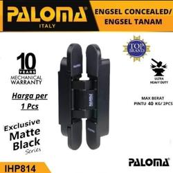PALOMA IHP 814 INVISIBLE HINGE ENGSEL TANAM P40 HITAM MATTE BLACK