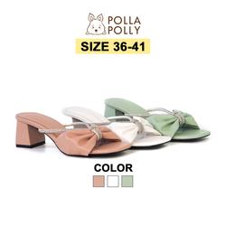Polla Polly X MI JOO - Sandal Heels Wanita Model Korea - Heels 5 cm