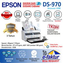 Scanner EPSON WorkForce DS-970 DS970 970 TKDN A3 Carrier sheet Resmi