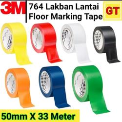 Lakban Lantai 3M 764 Floor Marking Tape Vinyl 5cm x 33 meter