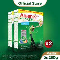 Anlene Actifit 3X Susu BubukVanila 2x 230g-Tulang, Sendi & Otot
