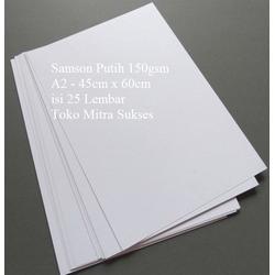 A2 - 45cm x 60cm Samson Putih Bleached Sack Kraft 80gsm – 100gsm – 120gsm – 150gsm Harga Per Lembar