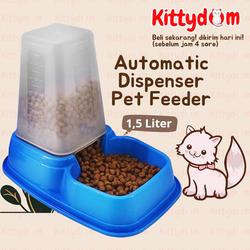 KITTYDOM Dispenser 1,4 Liter Wadah Tempat Makan Minum Kucing Anjing