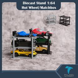 Stand Display Diecast Hot wheel Matchbox Garage Car Lift Hotwheel Rak Mobil Mainan 1:64