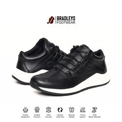 Bradleys Theo Black Series - Sneakers Casual Kulit - Tali Lilin