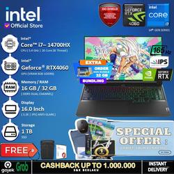 Lenovo Legion 7 16IRX9 - RTX4060 I7 14700HX 32GB 1TB SSD 16" 3.2K 165Hz - Non Bundle, 16GB DDR5
