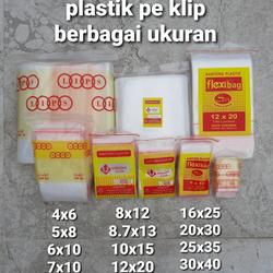 plastik pe klip 4x6, 5x8, 6x10, 7x10, 8x12, 8.7x12, 10x15, 12x20, 16x25, 20x30, 25x45, 30x40 (10 LEMBAR)