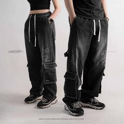 KREMLIN Celana Carpenter Urban Jeans Cargo Wash Premium - Ginza Black