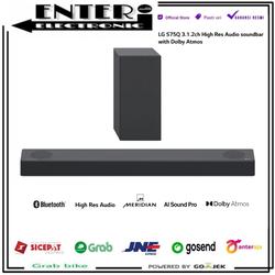 LG SOUNDBAR S75Q - WIRELESS SOUND BAR 3.1.2 CH 380W RMS MERIDIAN DOLBY ATMOS