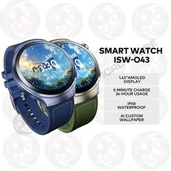 itel Smart Watch Smartwatch 043 ISW-O43 Max smart watch 1.43 inch AMOLED Touch Screen IP68 water proof Jam Tangan Pria fitness tracking Garansi Resmi