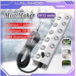 Mist Maker Mesin Kabut Humidifier 10/12 mata Pengkabut/Pengembun Humifider 350/400W Terbaru Pembuat Embun