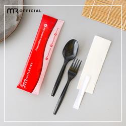 Isi 100 Pcs Sendok Garpu Set Plastik / Set Sendok Garpu Plastik Premium