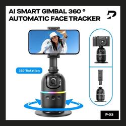 AI P03 Gimbal Pintar 360° Pelacakan Wajah Otomatis Gimbal All-in-one Rotasi Untuk Smartphone video Vlog Stabilizer Tripod /Holder