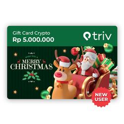 Special Edition NATAL Voucher Fisik Crypto [Rp 5.000.000] - TRIV Exchange