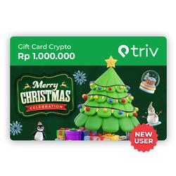Special Edition NATAL Voucher Fisik Crypto [Rp 1.000.000] - TRIV Exchange