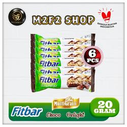 Fitbar Multigrain Bar With Chocolate | Choco Delight - 20 gr (Harga 6 Pcs)
