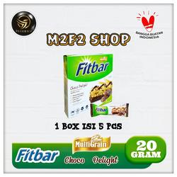 Fitbar Multigrain Bar With Chocolate | Choco Delight - 20 gr (Harga 1 Box)