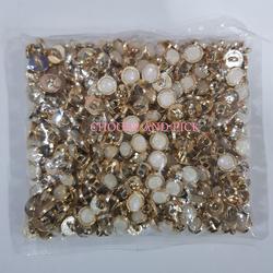 Kancing Jamur Mutiara List Klasik Ukuran 20L (1.3cm) isi 400pcs Mewah