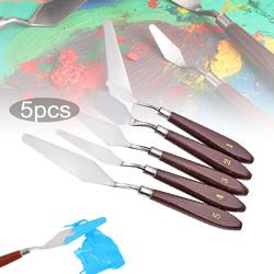 5pcs Pisau Palet Lukis Besi Painting Knife Paint Knife Pisau Palet