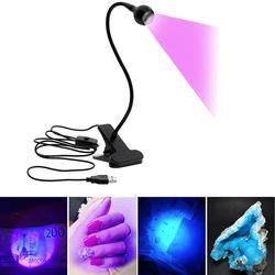 Lampu UV LED Desk Lamp Ultraviolet Nail Dryer or Cash Detector - CM1