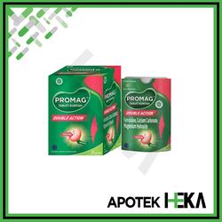 Promag Double Action Obat Maag dan Asam Lambung 1 Box isi 6x6 Tablet