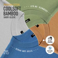 Kaos Polos COOLSOFT COTTON BAMBOO CREW NECK Ringspun Reaktif 30s Part1 Crewneck Basic Fit