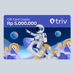 Voucher Fisik Crypto [Rp 5.000.000] New Edition - TRIV Exchange