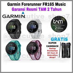 Garmin Forerunner FR165 Music - Garansi Resmi TAM 2 Tahun - Black/Slate
