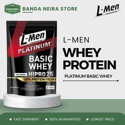 L-MEN LMEN L MEN Platinum Basic Whey 100% Protein Concentrate - 24 SERVINGS, UNFLAVORED