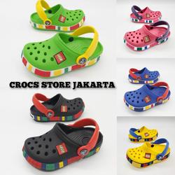SANDAL CROCS LEGO CLOG KIDS / SANDAL CROCS ANAK / SANDAL ANAK CROCS
