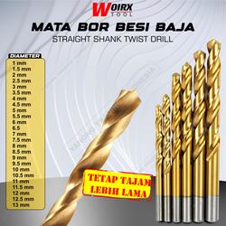 Mata Bor Besi Baja Kuningan 1 2 3 4 5 6 7 8 9 10 11 12 13mm