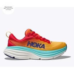 Hoka Bondi 8 Mens Road Running Shoes - Cerise / Cloudless - US 11