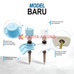Baut Roofing ALDERON Weather Seal 830 / 860 / Sekrup Skrup Penutup Atap uPVC Baja Ringan