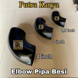 Elbow Besi Pipa Las uk. 2,5 inch 3 inch 4 inch Elbo Lbow keni knee Pipa Las Penyambung Pipa Besi