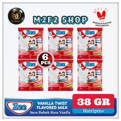 Susu Zee Vanilla Twist Flavored Milk | Vanila Sachet - 39 gr (6 Pcs)
