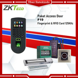 Jual zkteco x6 paket akses door fingerprint paket access control acces ...