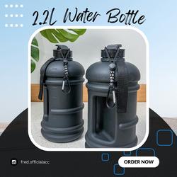 fred 2.2L Premium Gym Water Bottle | Botol Air Minum 2.2L Besar Water Bottle Sport Portable Olahraga - Basic
